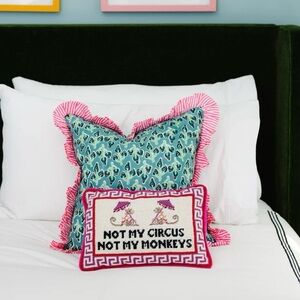 NOT MY CIRCUS NEEDLEPOINT PILLOW